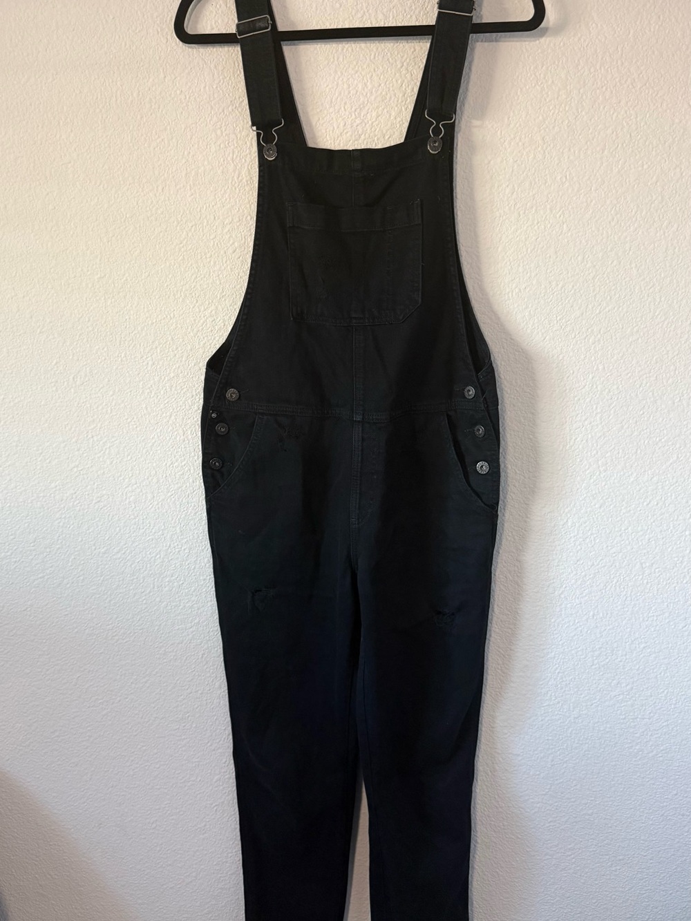 AG BLACK Denim Overalls Size 27